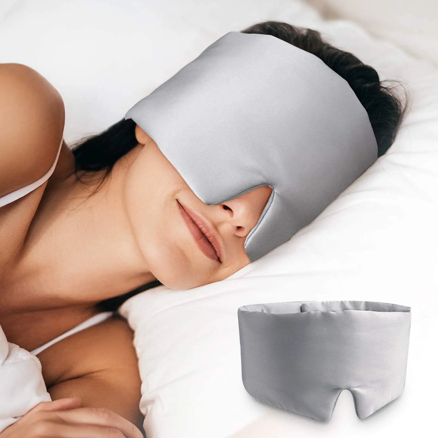 Luxurious Silk Satin Sleep Mask - Soft, Light-Blocking & Ultra-Comfortable for Deep Sleep