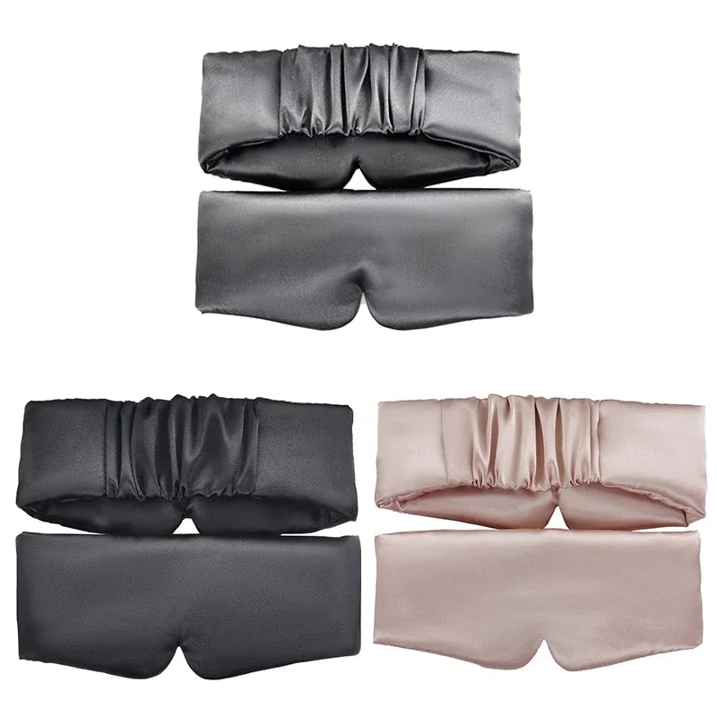 Luxurious Silk Satin Sleep Mask - Soft, Light-Blocking & Ultra-Comfortable for Deep Sleep