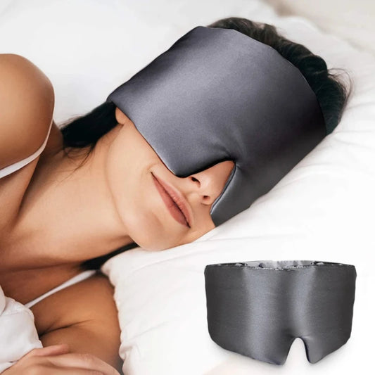 Luxurious Silk Satin Sleep Mask - Soft, Light-Blocking & Ultra-Comfortable for Deep Sleep